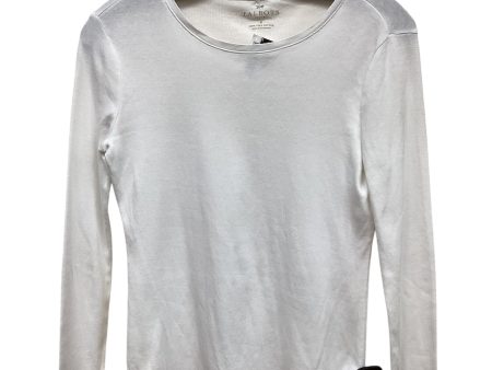 Top Long Sleeve By Talbots In White, Size: Xs Discount