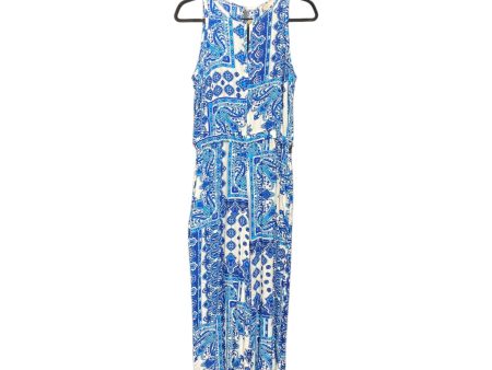 Jumpsuit By Loft In Blue & White, Size: Xs Online now