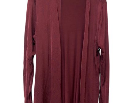 Cardigan By Ann Taylor In Maroon, Size: L on Sale