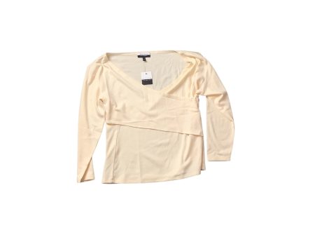 Top Long Sleeve Basic By Eloquii In Cream, Size: 18 Hot on Sale