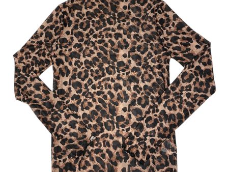 Top Long Sleeve By Shein In Animal Print, Size: 6 For Discount