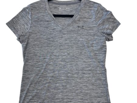 Athletic Top Short Sleeve By Under Armour In Grey, Size: M Online