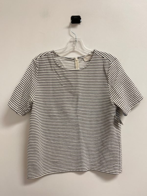 Top Short Sleeve By Loft In Striped Pattern, Size: M Supply