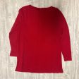 Top Long Sleeve By J. Jill In Red, Size: S For Discount