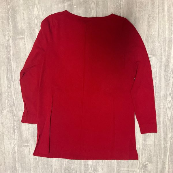 Top Long Sleeve By J. Jill In Red, Size: S For Discount