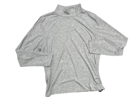 Top Long Sleeve Basic By Nine West In Grey, Size: Xxl For Cheap