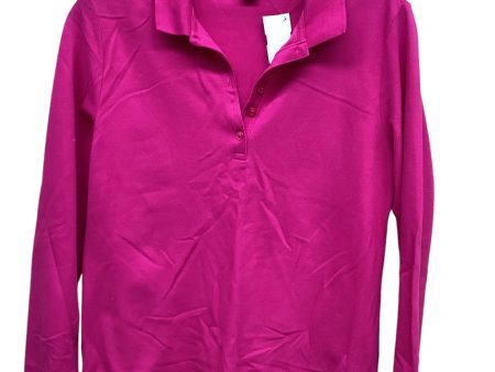 Top Long Sleeve By Lands End In Pink, Size: Xs Sale