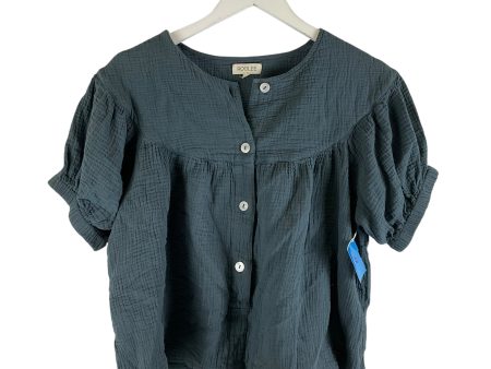 Top Short Sleeve By Roolee In Blue, Size: M Supply