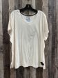 Top Short Sleeve By Muk Luks In Ivory, Size: 1x Online