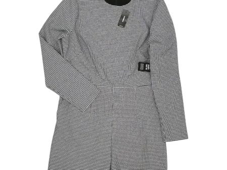 Romper By Express In Black & White, Size:M Online Sale