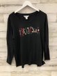 Top Long Sleeve By Christopher And Banks In Black, Size: Xl For Sale