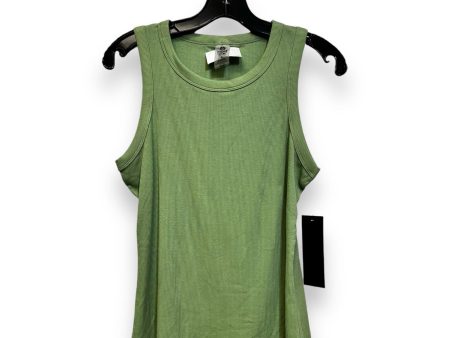 Top Sleeveless By Mono B In Green, Size: L Fashion