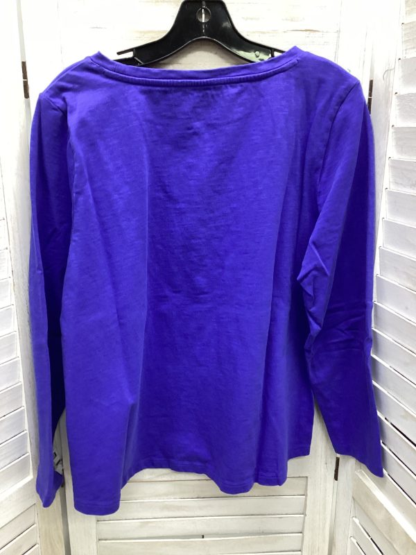 Top Long Sleeve By Talbots In Blue, Size: Xl Online