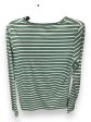 Top Long Sleeve By Croft And Barrow In Green & White, Size: S Fashion