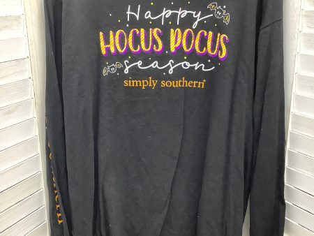 Top Long Sleeve By Simply Southern In Black, Size: L Hot on Sale