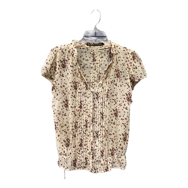 Top Short Sleeve By Zara In Cream, Size: M Sale