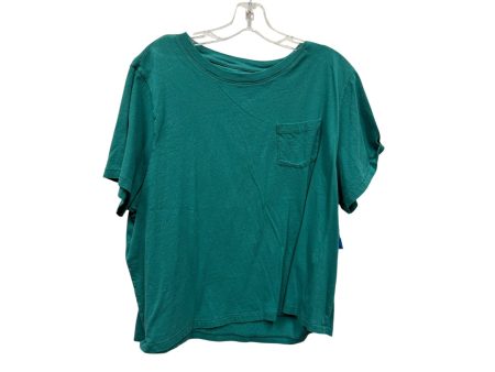 Top Ss Basic By J. Crew In Green, Size:2X Online Hot Sale