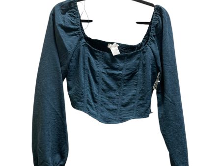 Top Long Sleeve By Clothes Mentor In Blue, Size: L Discount