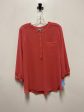 Top Long Sleeve By Jm Collections In Orange, Size: L on Sale