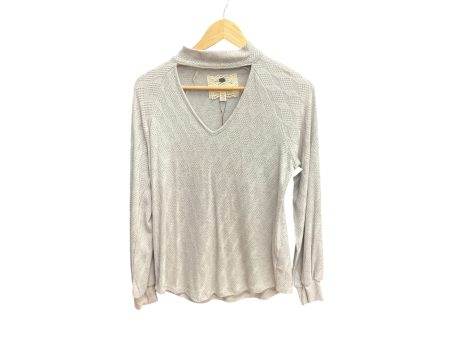 Top Long Sleeve By Cupio In Grey, Size: S on Sale