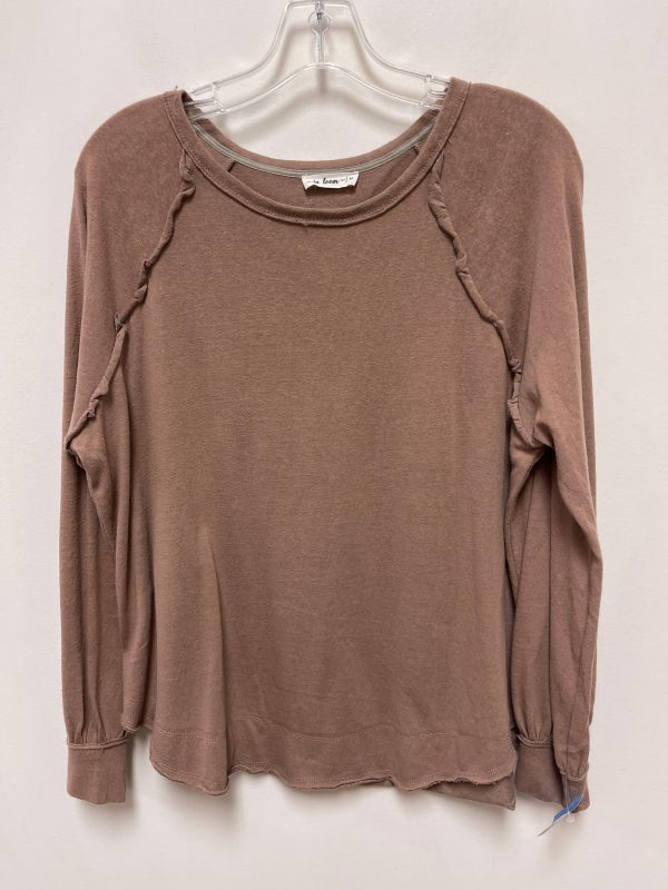 Top Long Sleeve By Clothes Mentor In Brown, Size: M on Sale