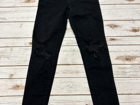 Jeans Skinny By American Eagle In Black, Size: 6 Online