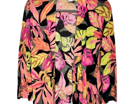 Cardigan By Chicos In Tropical Print, Size: M Cheap