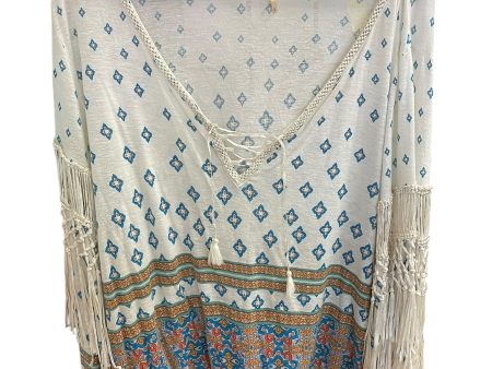 Top Long Sleeve By Free People In Multi-colored, Size: L Cheap