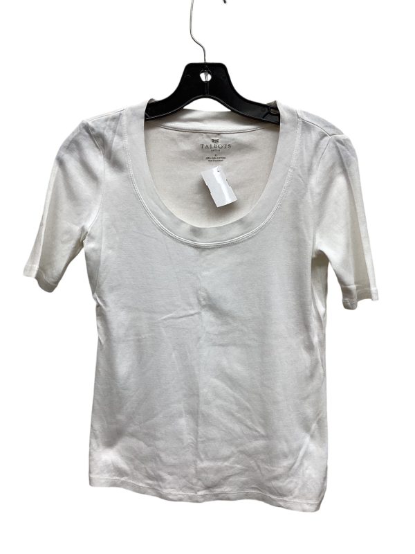 Top Short Sleeve By Talbots In White, Size: Xs For Sale