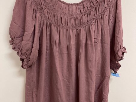 Top Short Sleeve By Maurices In Purple, Size: L Fashion