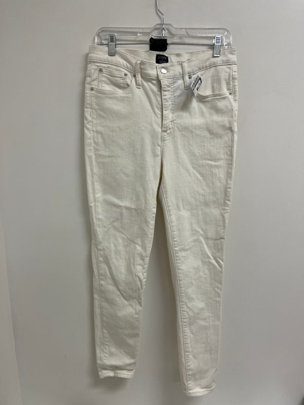 Jeans Skinny By J. Crew In White, Size: 8 Cheap