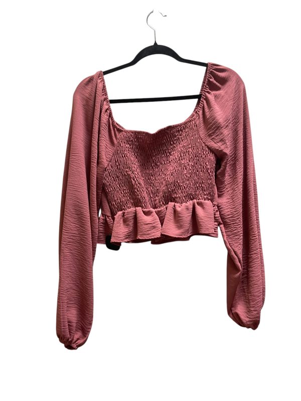 Top Long Sleeve By Altard State In Pink, Size: L For Discount