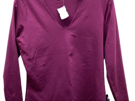 Top Long Sleeve By Karen Kane In Purple, Size: M For Sale