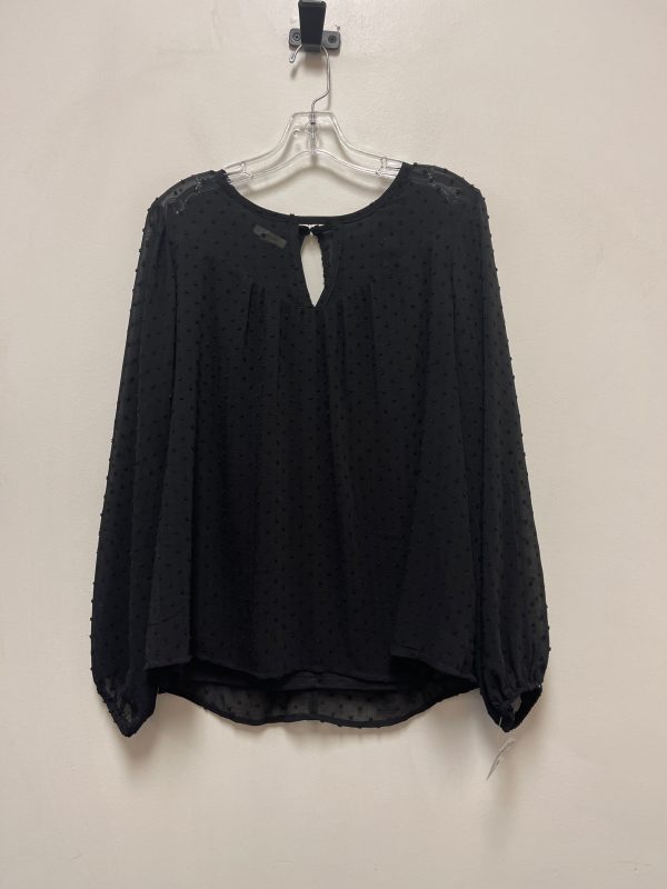 Top Long Sleeve By Maurices In Black, Size: L Cheap