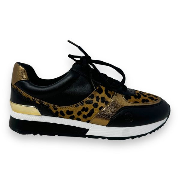 Andi Mixed-Media Trainers By Michael By Michael Kors In Animal Print, Size: 7 Online Sale