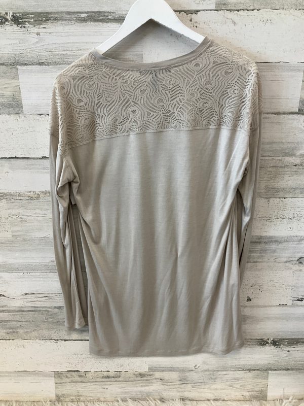 Top Long Sleeve By Bcbg In Beige, Size: M Supply