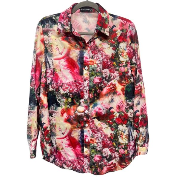 Top Long Sleeve By Pretty Little Thing In Multi-colored, Size: 0 Online Sale