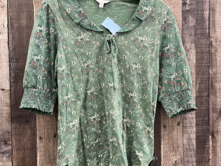 Top Short Sleeve By Lucky Brand In Green, Size: S Online Sale