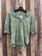 Top Short Sleeve By Lucky Brand In Green, Size: S Online Sale