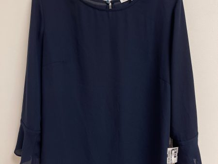 Top Long Sleeve By Violet And Claire In Navy, Size: L on Sale