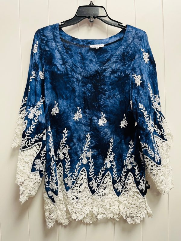 Top Long Sleeve By Adore In Blue, Size: M Discount