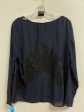 Top Long Sleeve By Loft In Navy, Size: M Cheap