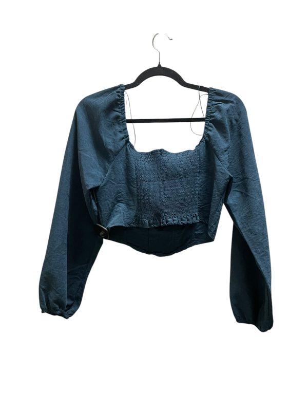 Top Long Sleeve By Clothes Mentor In Blue, Size: L Discount