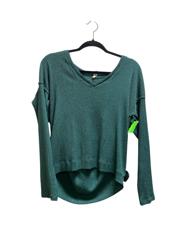 Top Long Sleeve By Anthropologie In Green, Size: S Discount