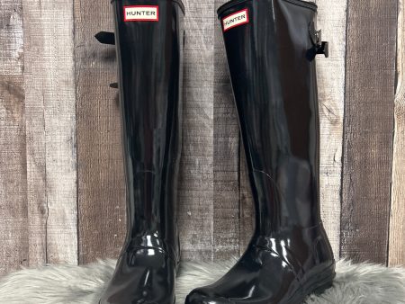 Boots Rain By Hunter In Black, Size: 8 Online now