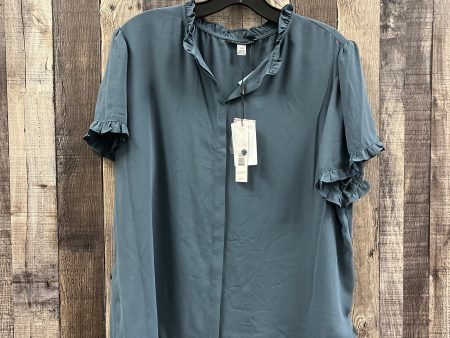 Top Short Sleeve By T Tahari In Teal, Size: L For Cheap