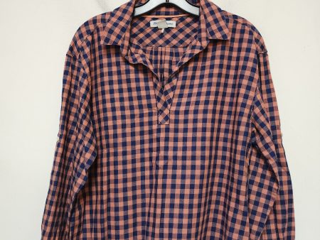 Top Long Sleeve By Tommy Bahama In Plaid Pattern, Size: S For Discount