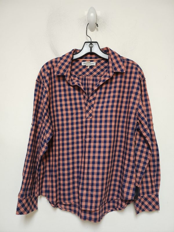 Top Long Sleeve By Tommy Bahama In Plaid Pattern, Size: S For Discount