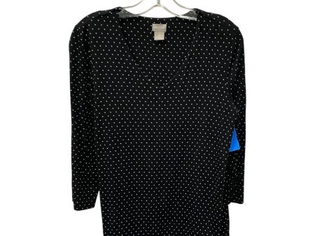 Top Ls Basic By Chicos In Black & White, Size:Xs Sale