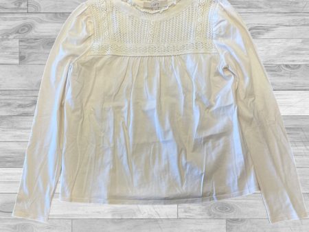 Top Long Sleeve By Loft In White, Size: S Supply